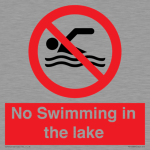 No Swimming in the lake